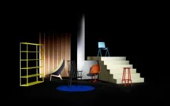 HAY Revolver Bar Stool, 76 Cm, Red -Stools Store New Order yellow catalogue 1