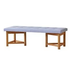 Ornäs Kolmiojalka Bench, 130 Cm, Oak - Light Blue Vidar 723