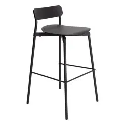 Petite Friture Fromme Bar Stool, 75 Cm, Black -Stools Store Petite Friture M0810401 fromme barstool black PF cut out HD 2 ee