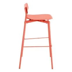 Petite Friture Fromme Bar Stool, 75 Cm, Coral -Stools Store Petite Friture bar stool FROMME corail 2 ee