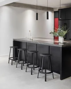 HAY Revolver Bar Stool, 65 Cm, Black -Stools Store Relesys Lab Copenhagen 2018 Revolver