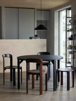 HAY Rey Stool, Umber Brown -Stools Store Rey Chair deep black Rey stool grape red Rey Dining Table deep black vulcano laminate