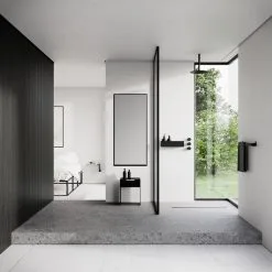 Nichba Stool, Black -Stools Store STOOL BATH BEDROOM