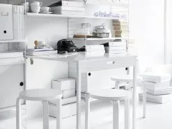 Artek Aalto Stool 60, Lacquered White -Stools Store String 5d 2014