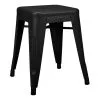 Tolix Stool H45, Matt Black -Stools Store TL00519 NOIR TabouretH45 Noir C EE