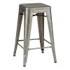 Tolix Stool H60, Matt Varnished Steel -Stools Store TL00553 SATINE TabouretH65 BVS C EE