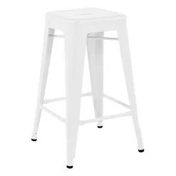 Tolix Stool H60, Matt White