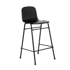 Hem Touchwood Counter Chair, 65 Cm, Black- Black Steel
