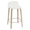 Muuto Visu Counter Stool, 65 Cm, Oak - White -Stools Store Visu bar stool 65 white oak Muuto 5000x5000 hi res