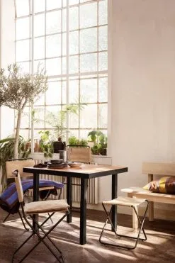 Ferm LIVING Desert Stool, Black - Sand -Stools Store fermLIVING FlodCafeTable image