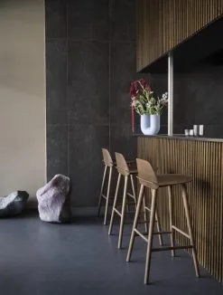 Muuto Nerd Bar Stool, 75 Cm, Stained Dark Brown -Stools Store nerd bar stool 75 stained dark brown kink vase light blue muuto org