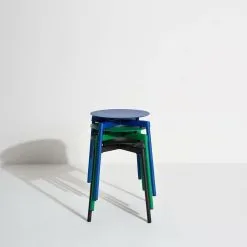 Petite Friture Fromme Stool, Blue -Stools Store tabouret metal
