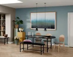 Warm Nordic Be My Guest Bench, Cane -Stools Store warmnordic bemyguest black oak noble cone